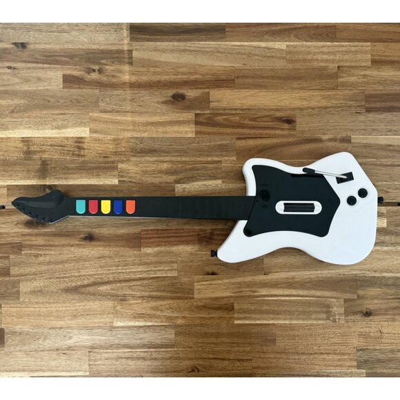 Guitar Hero Guitar Playstation 2 PS2 Wireless White No Dongle 95025 Not Tested - Picture 1 of 11